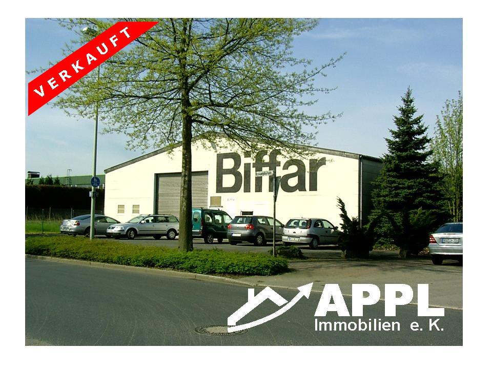 Verkauft durch Gewerbeimmobilienservice Appl-Immobilien in Krefeld. 700qm Halle mit Baugrundstück